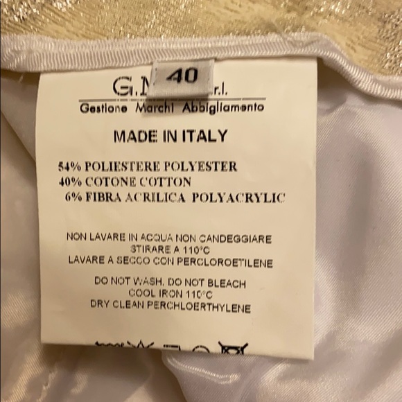 Jacquard glitter Tailored Trousers.Made Italy. - Picture 6 of 7